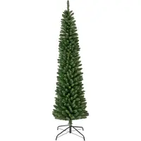 Everlands Sapin de Noël Treb Classic Pencil Pine - 180 cm de haut - Sans éclairage