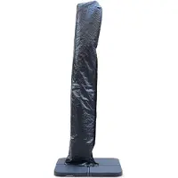 Sweeek Housse Pour Parasol Déporté 3x4m St Jean De Luz Pyla Wimereux Et Antibes Noire Avec Fermeture