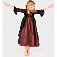 Den Goda Fen Déguisement - Robe de vampire - Rouge/Noir - - 4-6 ans (104-116) - Costumes