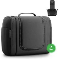 Travelhawk Toiletry Bag XL - Trousse de maquillage - Trousse de toilette femme - Trousse de toilette homme - Trousse de toilette - 7L - Noir