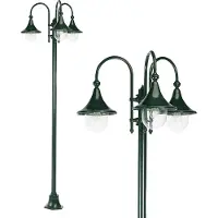 Ks Verlichting Lampe d’écurie classique à 3 lumières Rimini noir