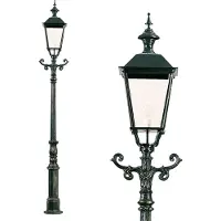 Ks Verlichting Lampe de jardin nostalgique Alkmaar en fonte - vert