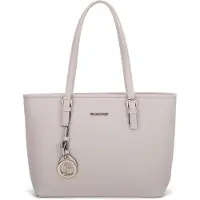 Gallantry ladies shopper bag with zipper - sac à main, sac d'école, adapté au format A4, beige