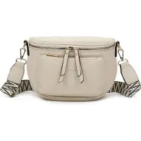 Gallantry Femme Bumbag - Sac à bandoulière tendance - Sac à foin - Telefoontas - Beige - Pratique et élégant