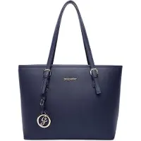 Gallantry ladies zipper shopper bag - sac à main, sac à bandoulière, format A4, bleu