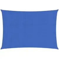 vidaXL Voile d'ombrage 160 g/m² rectangulaire bleu 4x6 m PEHD