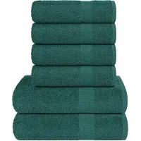 vidaXL Ensemble de serviettes 6 pcs vert pomme 360 g/m² 100% coton