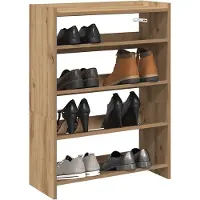 vidaXL Étagère à chaussures chêne artisanal bois d'ingénierie