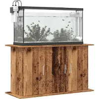 vidaXL Support d'aquarium imitation vieux bois 101x41x58 cm Bois composite