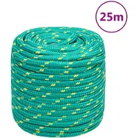 vidaXL Corde de bateau Vert 16 mm 25 m Polypropylène