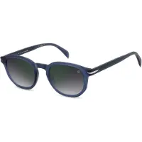 David Beckham Lunettes de Soleil DB 1007/S 49/24/145 MATTE BLUE/ GREY SHADED GREEN MIRROR acétate homme DB 1007/S