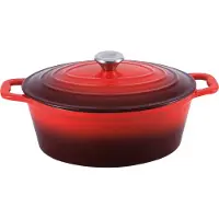 Carl Schmidt Sohn GmbH Moule avec couvercle en fonte Xanten 36 x 22 cm rouge CS-070052
