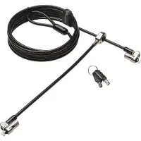Kensington Microsaver 2.0 Keyed Twin Laptop Lock Padlock Noir