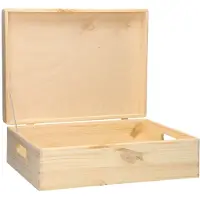 Playwood Boîte de rangement Rectangle Couvercle à rabat Pin