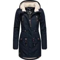 Ragwear Parka d’hiver 'Elsie' bleu / bleu marine / blanc