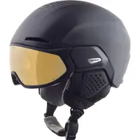 Alpina Casque de Ski Alpina Alto Q Lite Black Matt (Gold Mirror)-51 - 55 cm