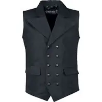 Gothicana by EMP Veste Sans Manches Gothic de - From Safety To Where - M - L - pour Homme - noir - Taille L