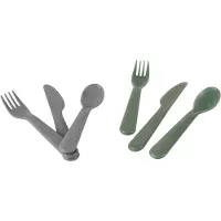 Dantoy TinySet de couverts gris/vert 2pcs