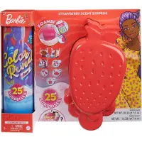 Barbie Color Reveal Poupée de mousse-fraise avec 25 surprises
