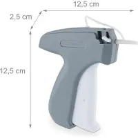 Relaxdays Pistolet d'étiquetage, Étiqueteuse, Gris