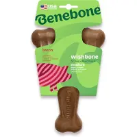 Benebone Wishbone Bacon Bone 18 Cm Marron