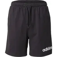 Adidas Pantalon de sport 'ESSENTIALS LINEAR SINGLE JERSEY' noir / blanc