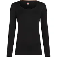 Icebreaker Merino 260 Tech Scoop Long Sleeve Base Layer Noir S Femme