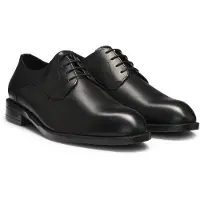 BOSS Chaussures derby en cuir avec des détails de surpiqûre