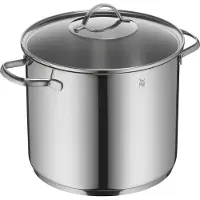 WMF Marmite Provence Plus, 24 cm de long, 8,8 L, en acier inoxydable poli miroir, Poêle + casserole, Argent