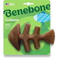 Benebone Fishbone jouet à mâcher en nylon pour chien (saveur saumon)