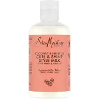 Shea Moisture - Lait coiffant pour boucles et coiffage à la noix de coco et à l'hibiscus, 254 ml