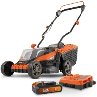 Powerplus Tondeuse à batterie Dual Power PowDPGLWS1 - Tondeuse à gazon 20 V, diamètre de coupe 340 mm, batterie et chargeur inclus