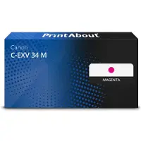 PrintAbout Toner compatible pour Canon C-EXV 34 M - Magenta