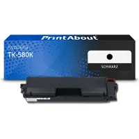 PrintAbout Toner compatible pour Kyocera TK-580K - Noir