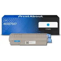 PrintAbout Toner compatible pour OKI 46507507 - Cyan