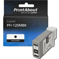 PrintAbout Cartouche compatible pour Canon PFI-120MBK - Noir mat