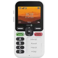 Doro Téléphone basique Leva X10 4G Nano SIM 128 Mo 2.4" Blanc et Noir