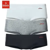s.Oliver Culotte gris chiné / noir / blanc