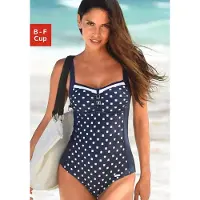 LASCANA Maillot de bain bleu marine / blanc