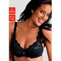 Petite fleur Soutien-gorge noir / blanc