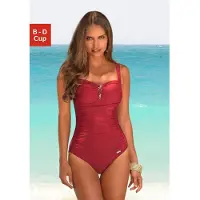 LASCANA Maillot de bain modelant rouge