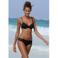 Buffalo Bas de bikini 'Happy' noir