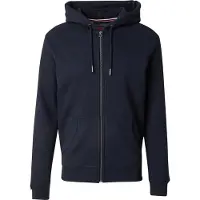 Superdry pour homme. M2014128A Sweat à capuche avec fermeture éclair et logo navy Essential (M), Casuel, Coton, Marine