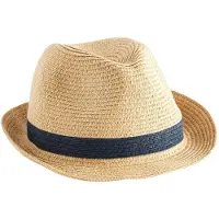 Next Chapeau beige / bleu marine