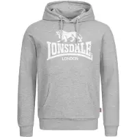 Lonsdale Sweat-shirt 'Fremington' gris / blanc