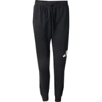Adidas Pantalon de sport 'ESSENTIALS BIG LOGO FRENCH TERRY' noir / blanc