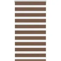 vidaXL Store double brun 80x100 cm Largeur du tissu 75,9 cm Polyester