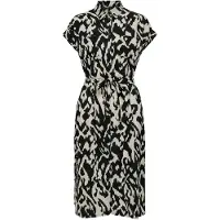 ONLY Robe-chemise 'Hannover' gris clair / noir