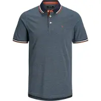 Jack & Jones T-Shirt 'JJEPaulos' bleu nuit / bleu chiné / rouge vif / blanc