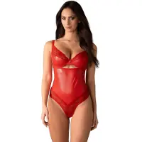 Obsessive Aliosa Body Dentelle Rouge 2XL/3XL